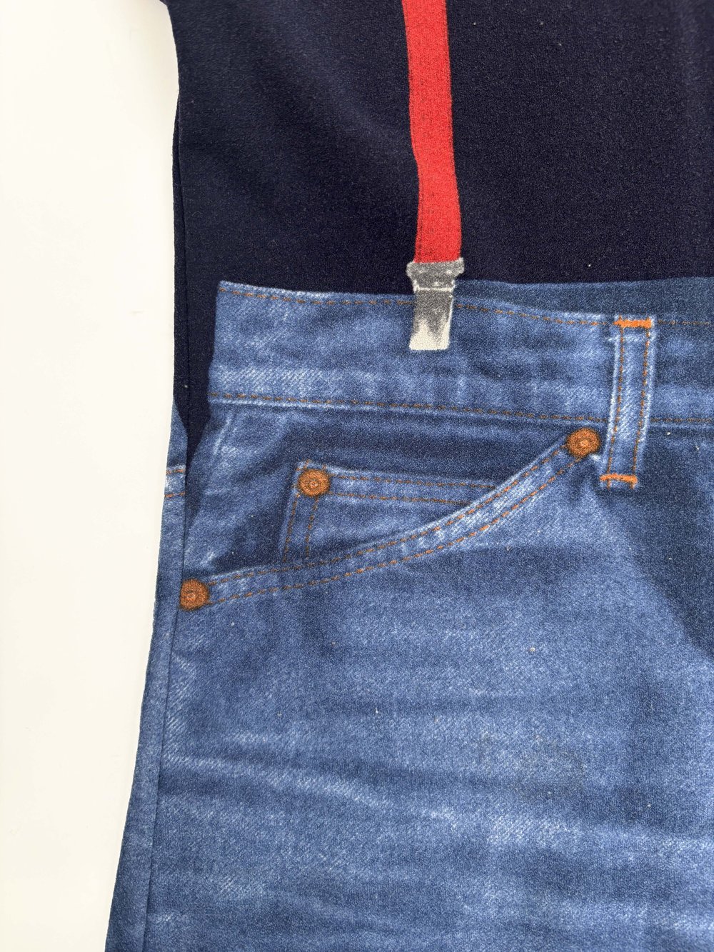 Jean Paul Gaultier F/W 1997 suspender print top — JAMES VELORIA